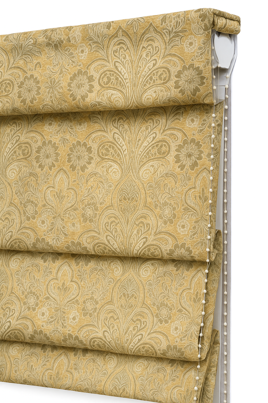 Fabric-Wrapped Wood Head Rail